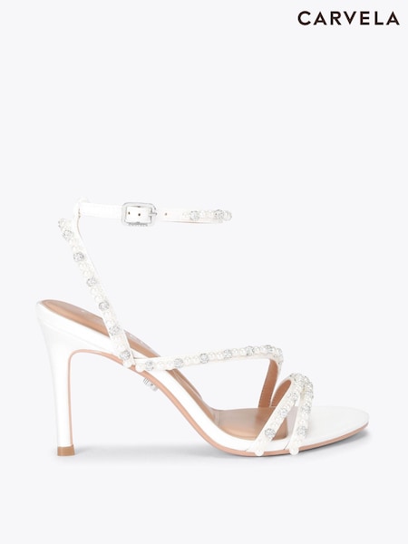 Carvela White Angelica Sandals (V37298) | R$ 1.570