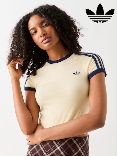 Cream - Adidas Originals Knit T-shirt