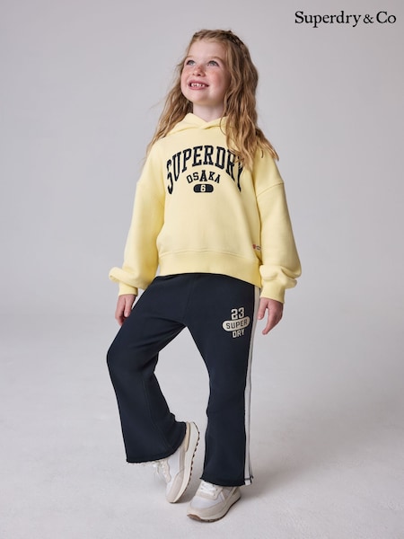 Yellow/Navy - Superdry Sweat Top & Leggings Set