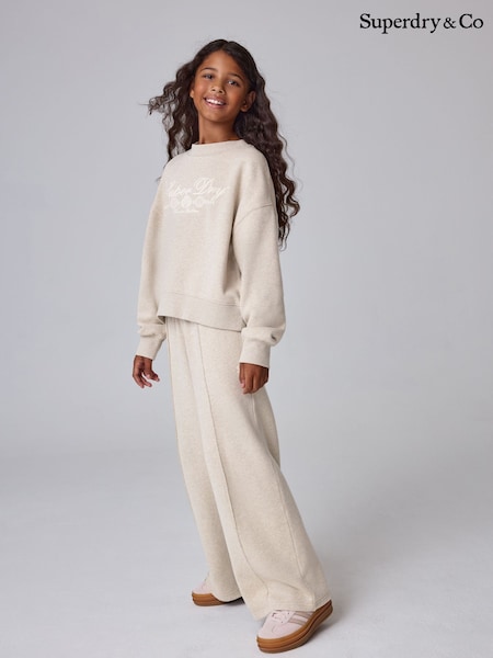 Oatmeal - Superdry Sweat Top & Joggers Set