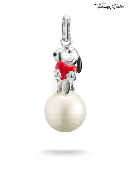 Thomas Sabo White X Peanuts Snoopy With Heart On Snowball Pendant Charm (V37813) | €200