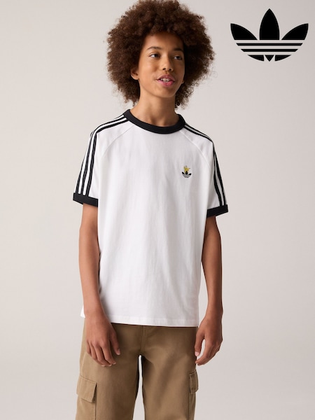 Ақ - Adidas Originals Pokemon 3 Stripes T-shirt