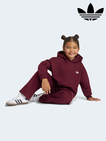 Burgundy Red - Adidas Originals Hoodie & Joggers Set