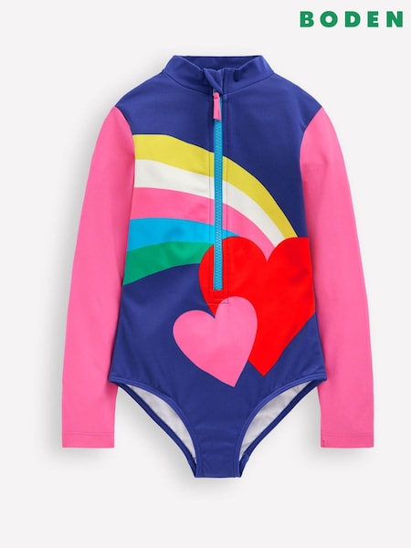 Boden Red Long Sleeve Swimsuit (V39395) | €39 - €45
