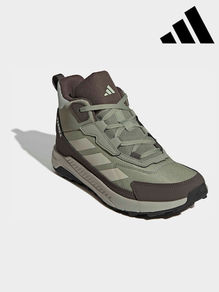 Green - Adidas Terrex Anylander Mid Trainers