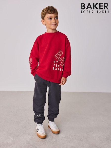 Baker by Ted Baker Oversized Graphic Sweatshirt and Joggers Set (V39994) | ‏221 ر.س.‏ - ‏248 ر.س.‏