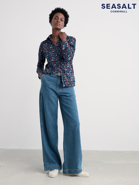 Seasalt Cornwall Blue Larissa Shirt (V40068) | $125