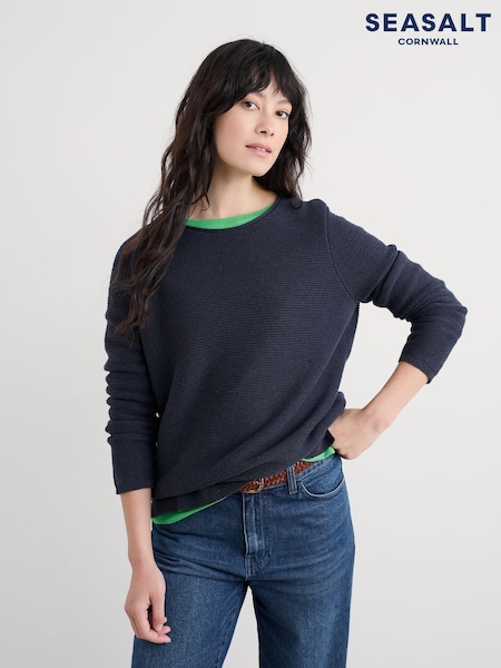 Seasalt Cornwall Blue Makers Jumper (V40095) | $149