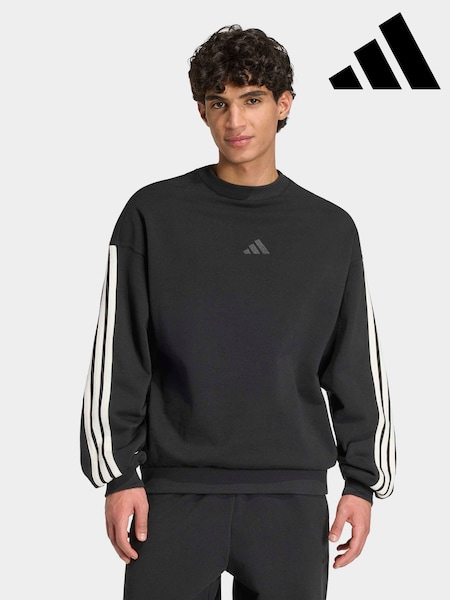 Black - Regular Adidas Kit 3-stripes Sweatshirt