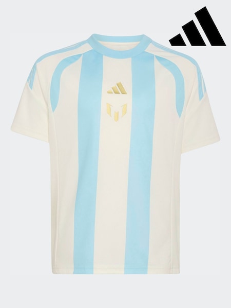 White - Adidas Messi Training T-shirt