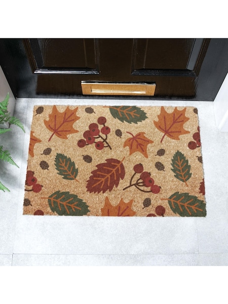 Artsy Mats Brown Autumn Leaves Doormat (V40692) | R$ 195