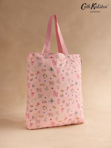Rosa baletttryck - Cath Kidston liten hopfällbar tygväska