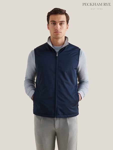 Peckham Rye Blue Light Padded Zip Vest (V40910) | €128