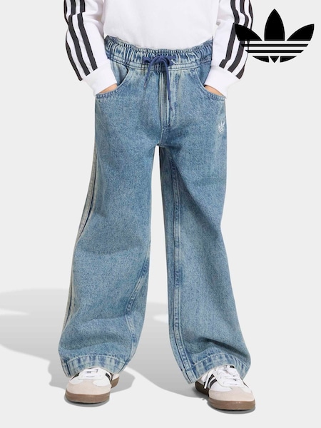 أزرق - Adidas Originals Firebird Denim Jeans