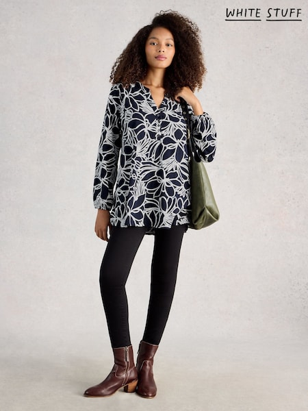 White Stuff Blue Phoebe Tunic (V41028) | 318 QAR