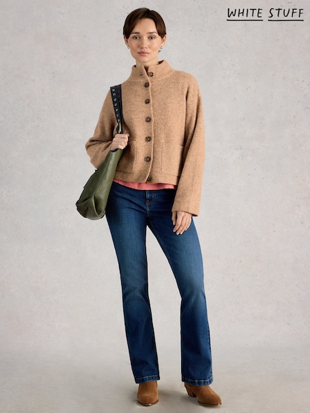 White Stuff Brown Margot Cardigan (V41050) | 341 QAR