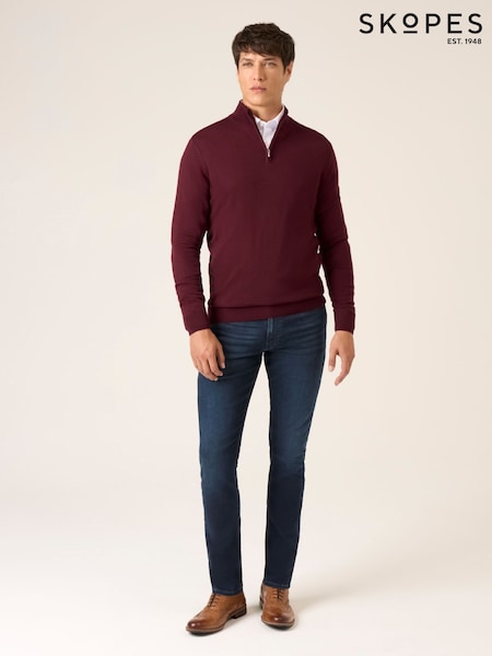 Skopes Red Miles Merino Blend Quarter Zip Sweater (V41056) | €79.50