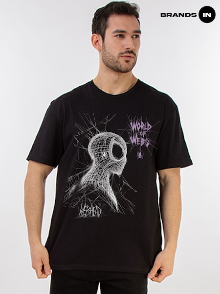 Brands In Black Marvel Spider-Man World Of Webs T-Shirt (V41343) | €33