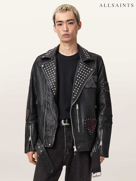 AllSaints Black Cole Biker Jacket (V41442) | €1,185