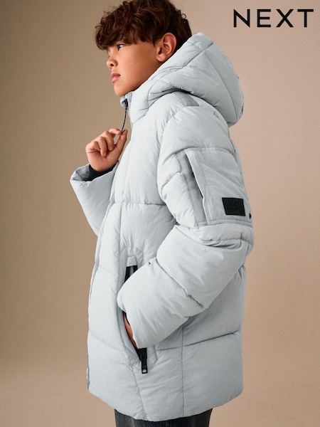 Light Grey - Utility Padded Coat (3-16yrs)