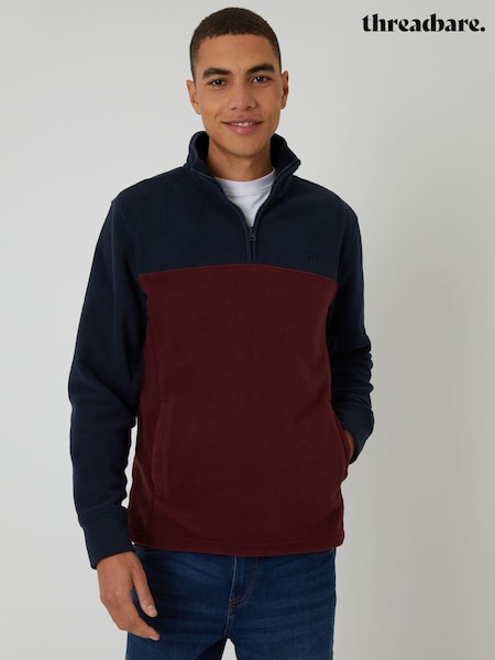 Threadbare Colourblock Quarter Zip Fleece (V41500) | R$ 230
