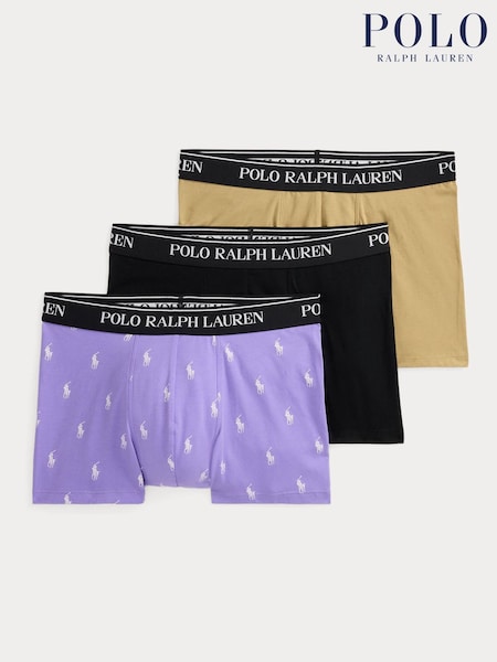 Lilla - Polo Ralph Lauren Stretch Cotton Boxers 3 Pack (V41507) | kr707