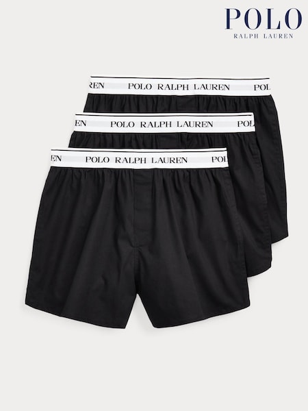 Polo Ralph Lauren Black Stretch Cotton Boxers 3 Pack (V41553) | kr1 178