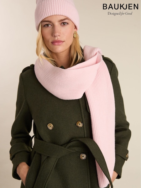 Baukjen Pink Laura Wool Blend Scarf (V41633) | €102