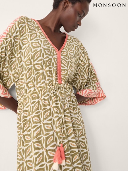 Monsoon Elma Print Midi Beach Dress (V41635) | ‏359 ر.ق.