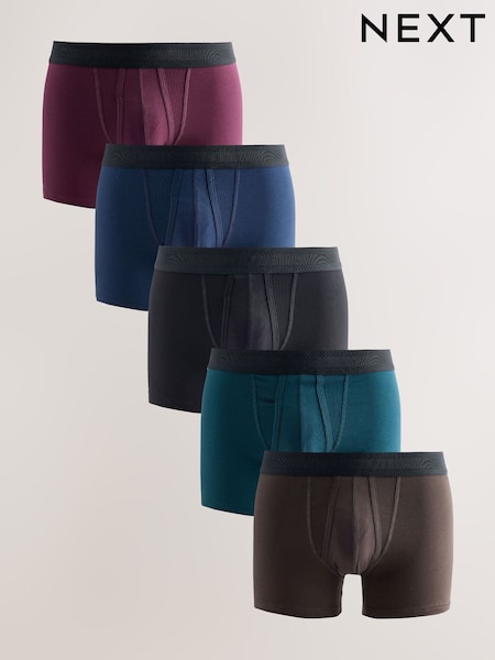 Dark Rich - 5 Pack A Front Cotton Rich Boxers