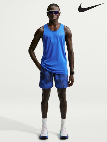 Midnight Navy - Regular Nike Miler Dri-fit 7 Inch Brief Lined Running Shorts