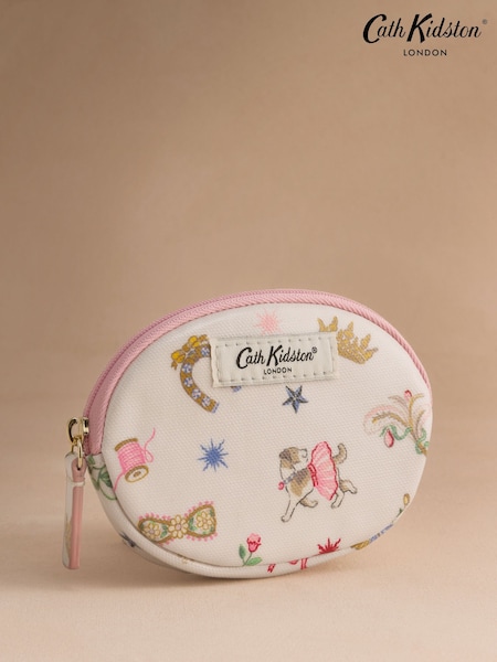 Ecru Ballet Print - Cath Kidston Oval Coin Purse