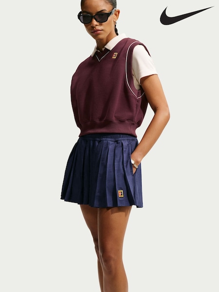 Dátil místico marrón - Nike Nikecourt Collection Fleece Tennis Vest