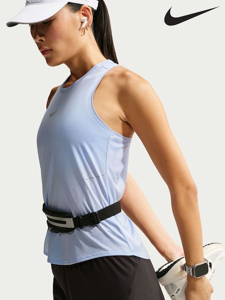 Bleu aluminium - Nike Swift Aero-fit Running Tank Top