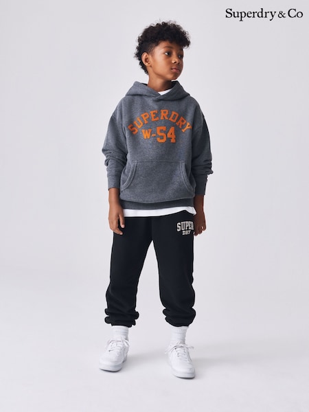Grå/sort - Superdry Hoodie And Joggers Set 2 Piece
