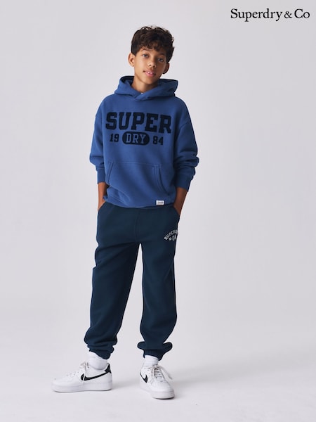 Azul - Superdry 2 Piece Oversized Hoodie And Joggers Set
