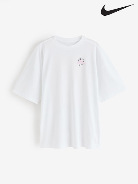 White - Nike Dri Fit Oversized Short Sleeve T-shirt