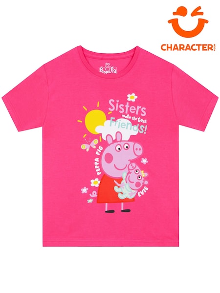 Character Peppa & Evie Pig Short Sleeve T-Shirt (V42785) | ‏90 ر.ق.