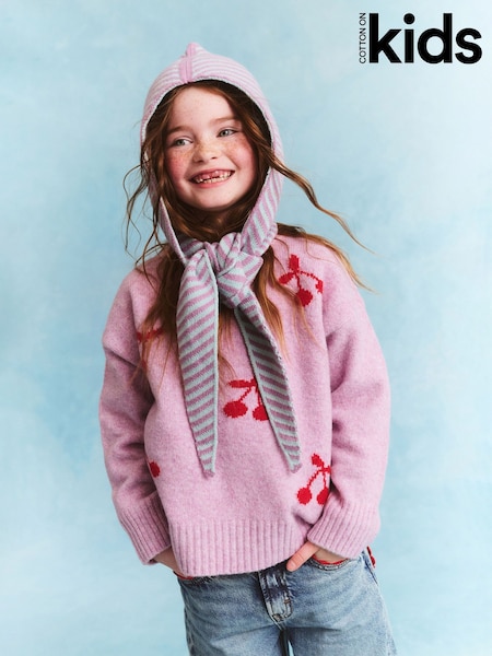 Cotton On Purple Sam Soft Knit Jumper (V42898) | €37