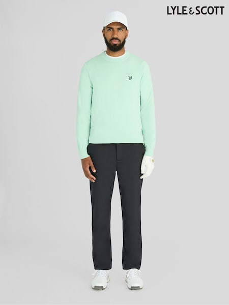 Green - Regular Lyle & Scott Golf Crewneck Sweatshirt