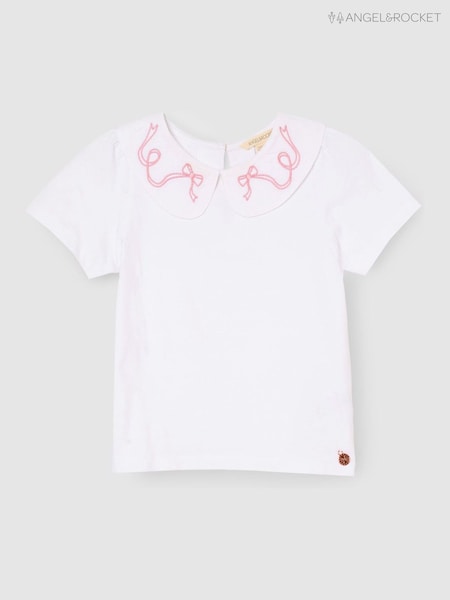 Angel & Rocket White Emily Peter Pan Collar Blouse (V43120) | OMR8 - OMR10