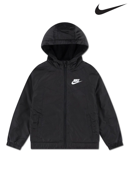 Black - Nike Fleece-lined Windbreaker Jacket