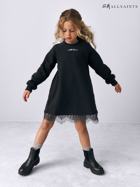 Schwarz - Smallsaints Lee Spitzen-Sweatkleid