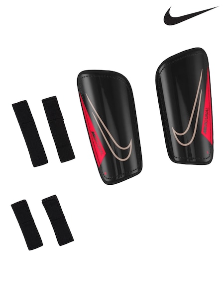Melns - Regular Nike Mercurial Hardshell Soccer Shin Guards