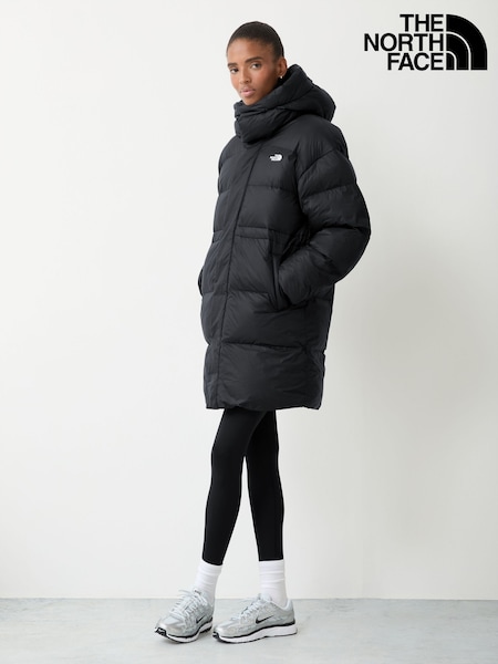 Black - The North Face Oversized Puffer Parka Jacket