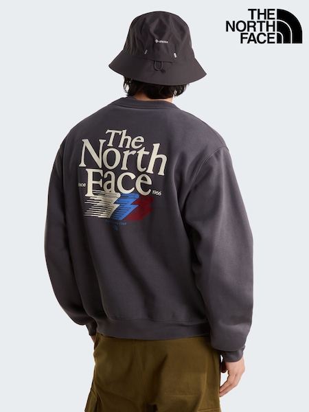 Szary - Regular The North Face Retro Trail Graphic Relaxed Sweat Top