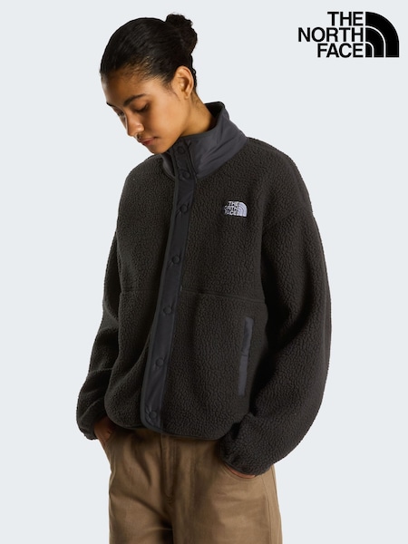 أسود - The North Face Cragmont Popper Front Fleece Jacket