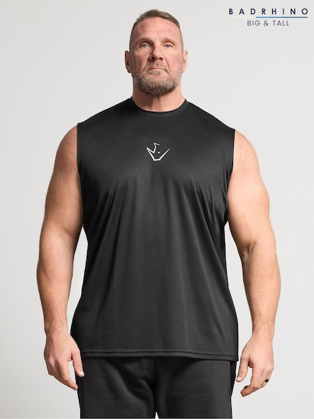 BadRhino Big & Tall Black Ironrhino Logo Vest (V44699) | $50