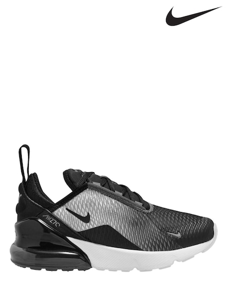 Black/Cool Grey - Nike Junior Air Max 270 Trainers