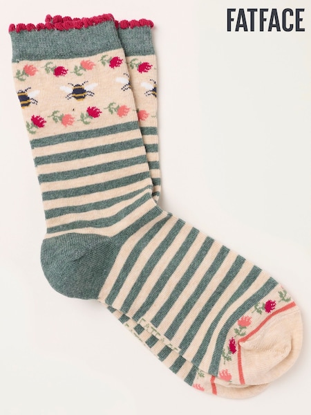 Γκρι - Fatface Bee Socks